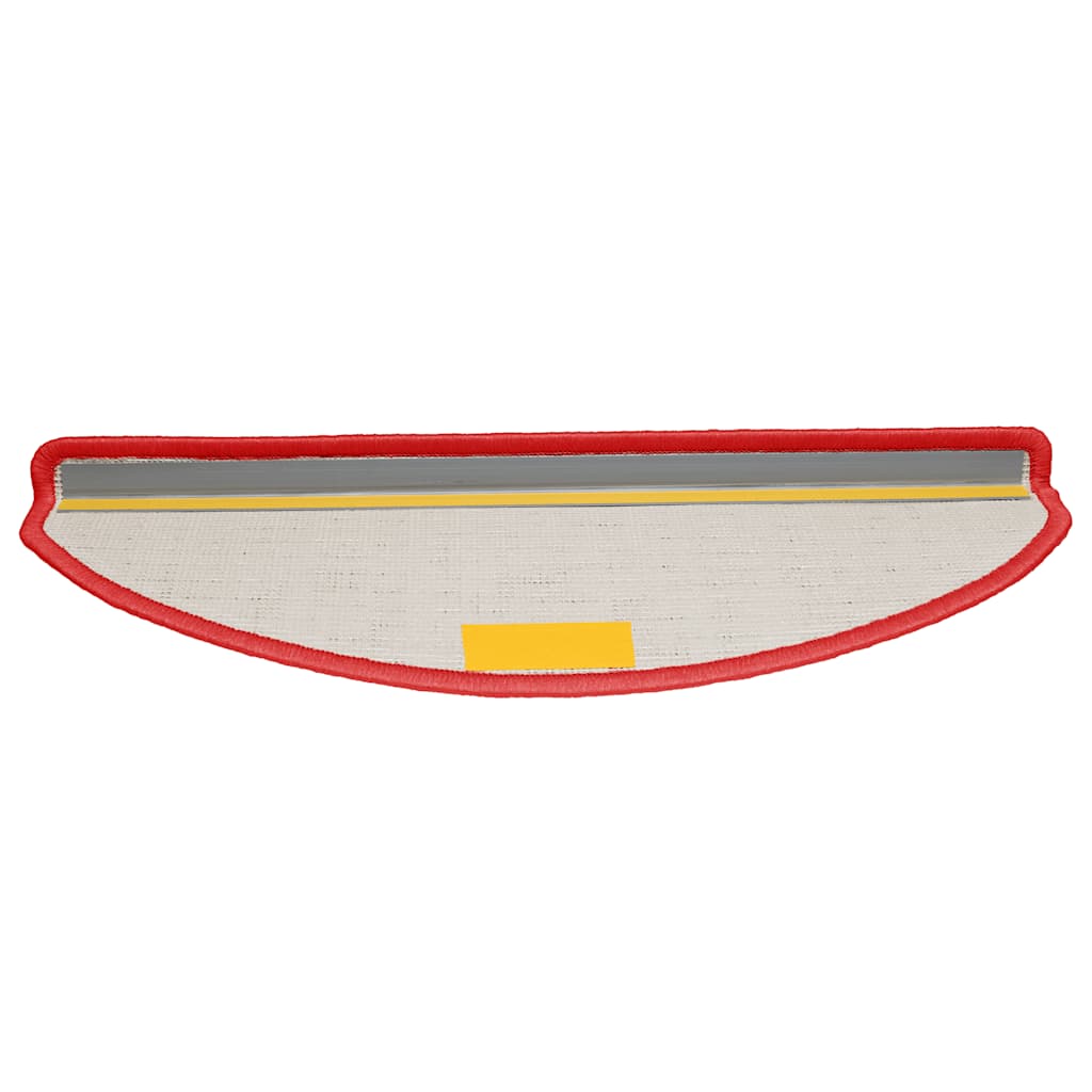 Stair Mats 15 pcs 65x21x4 cm Red Half Round Large