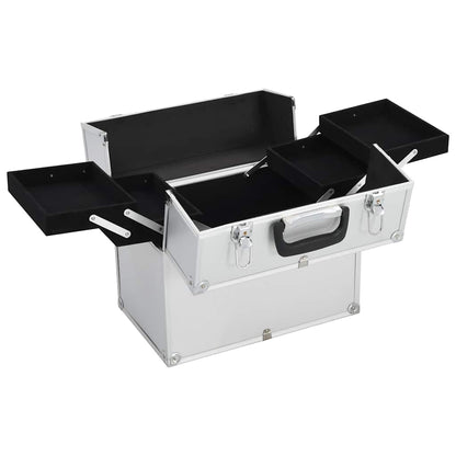 Make-up Case 38x23x34 cm Silver Aluminium