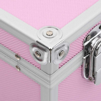Make-up Case 37x24x40 cm Pink Aluminium