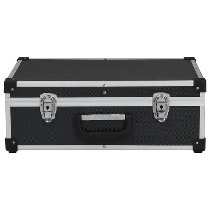 Tool Suitcase 18.1"x13"x6.3" Black Aluminum