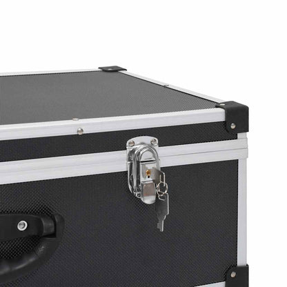 CD Case for 80 CDs Aluminium ABS Black