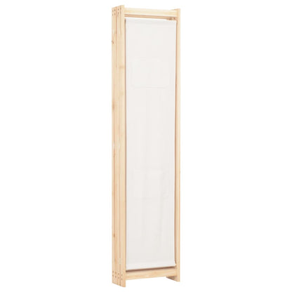 4-Panel Room Divider Cream 160x170x4 cm Fabric