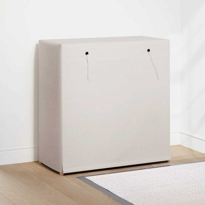 Shoe Cabinet with Cover White 79x40x80 cm Fabric
