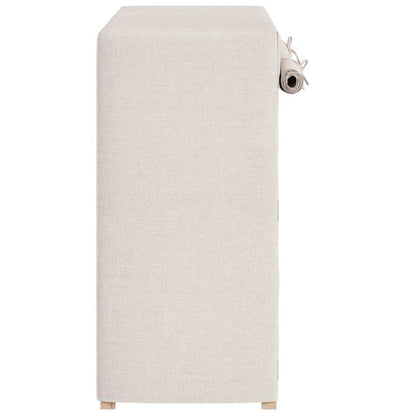 Shoe Cabinet with Cover White 79x40x80 cm Fabric