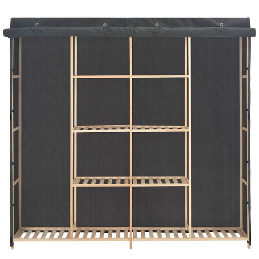 Wardrobe | Grey | Cotton | 173 cm x 40 cm x 170 cm | Wardrobe