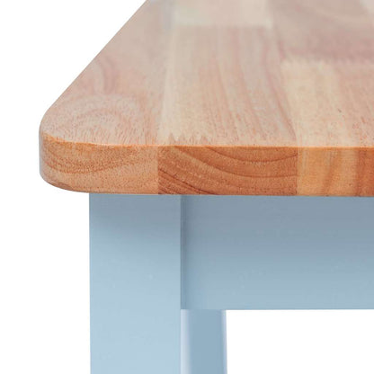 Dining Chairs 2 pcs Grey and Natural Solid Rubber Wood