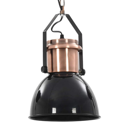 Ceiling Lamp |  Set of 2 | Black and Copper | Metal | Medium