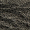 Throw Cotton 125x150 cm Anthracite/Brown