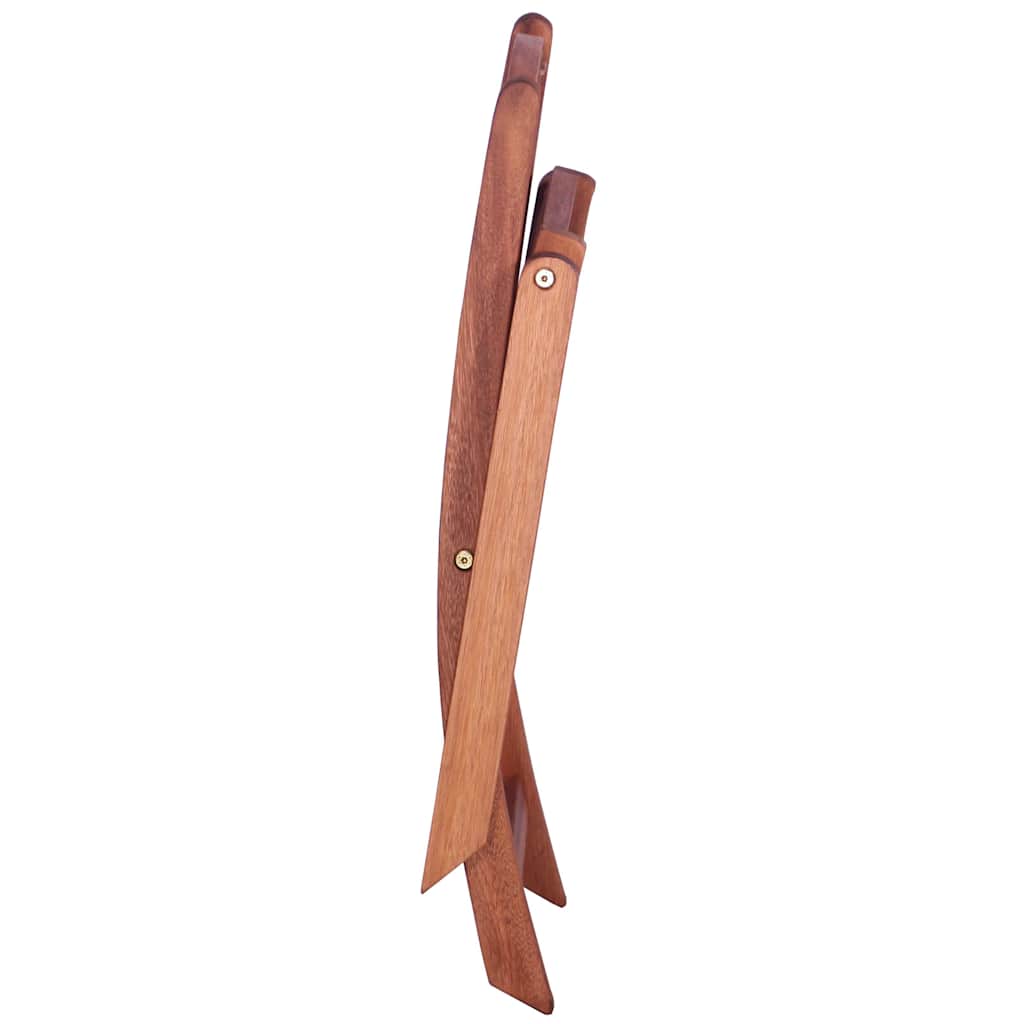 Dining Chair | Set of 2 | Brown | Solid eucalyptus wood | Small