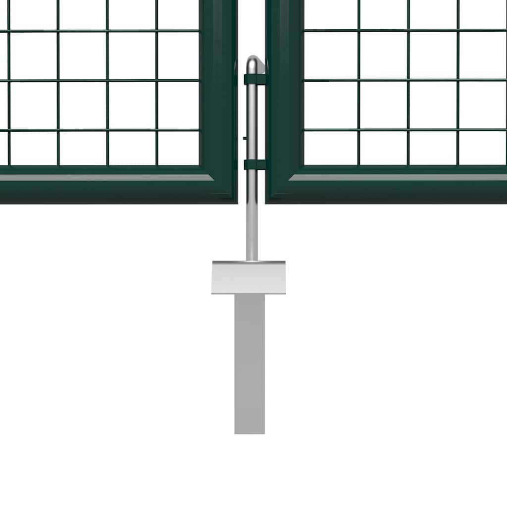 Garden Gate Steel 500x100 cm Green