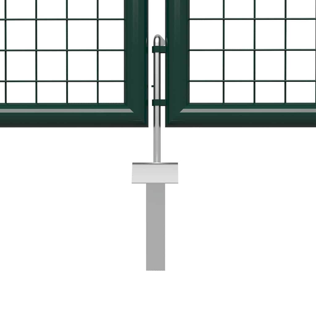 Garden Gate Steel 500x150 cm Green