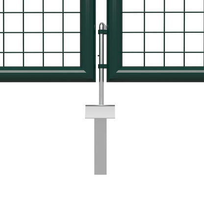Garden Gate Steel 500x150 cm Green