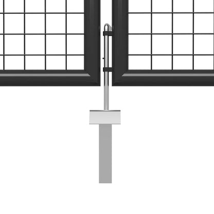 Garden Gate Steel 400x100 cm Anthracite