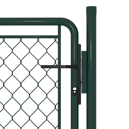 Garden Gate Steel 100x100 cm Green