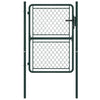 Garden Gate Steel 100x150 cm Green