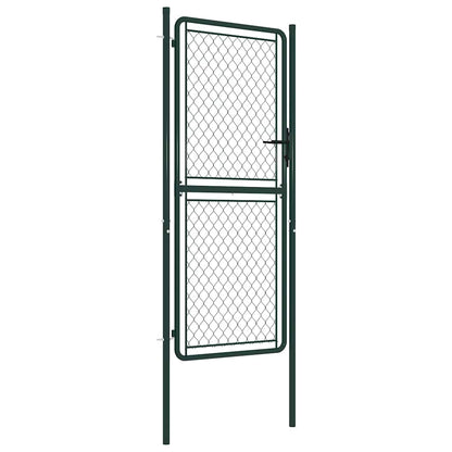 144406 vidaXL Garden Gate Steel 100x175 cm Green