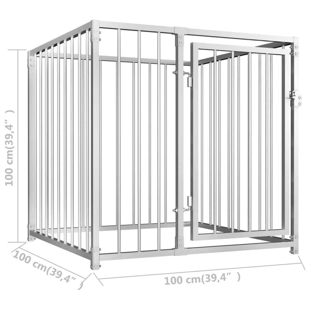 Outdoor Dog Kennel 39.4"x39.4"x39.4
