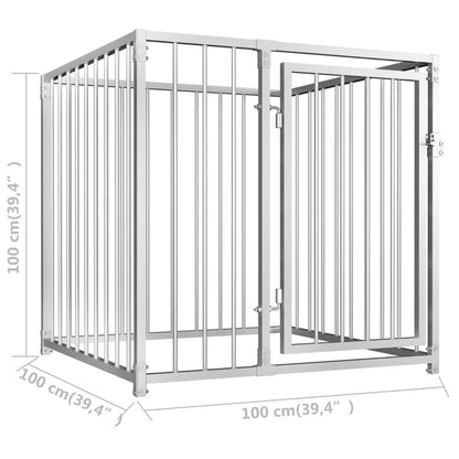 Outdoor Dog Kennel 39.4"x39.4"x39.4