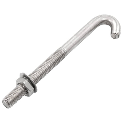 Anchored J-Bolt w/Nut and Washer M8x100 mm 25 Sets