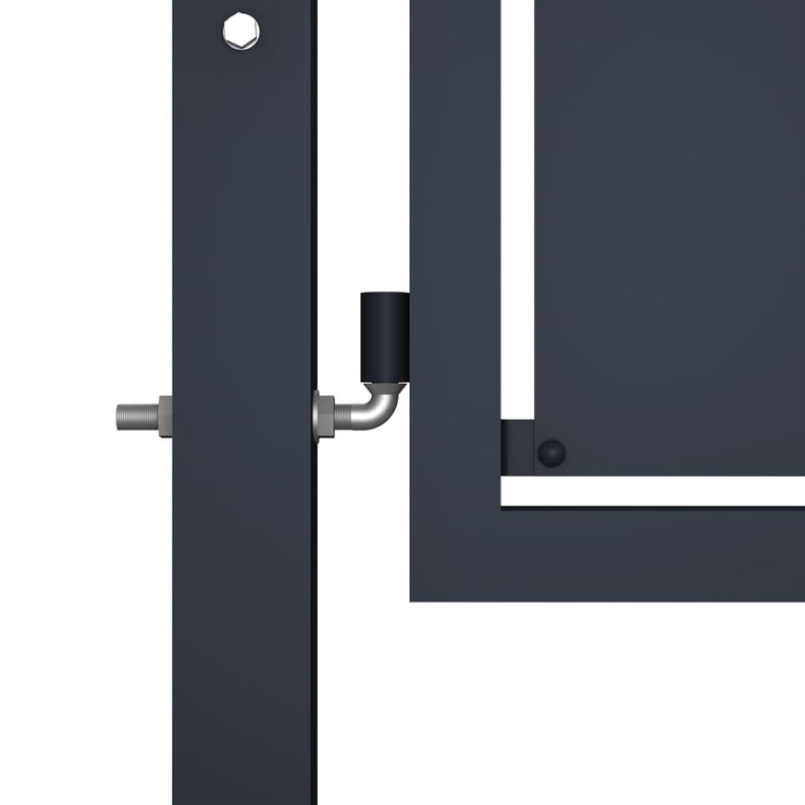 Garden Gate Steel 100x125 cm Anthracite
