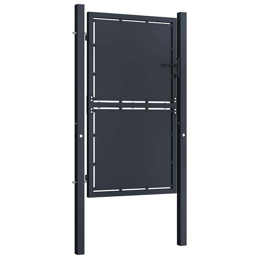 Garden Gate Steel 100x200 cm Anthracite