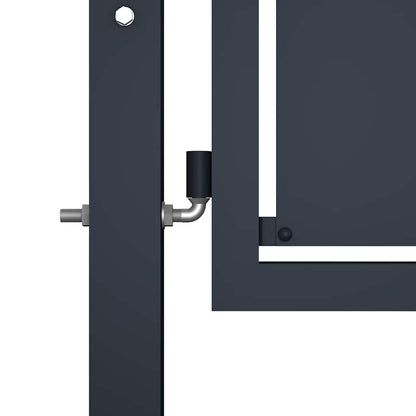 Garden Gate Steel 100x200 cm Anthracite