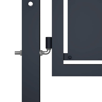 Garden Gate Steel 300x125 cm Anthracite