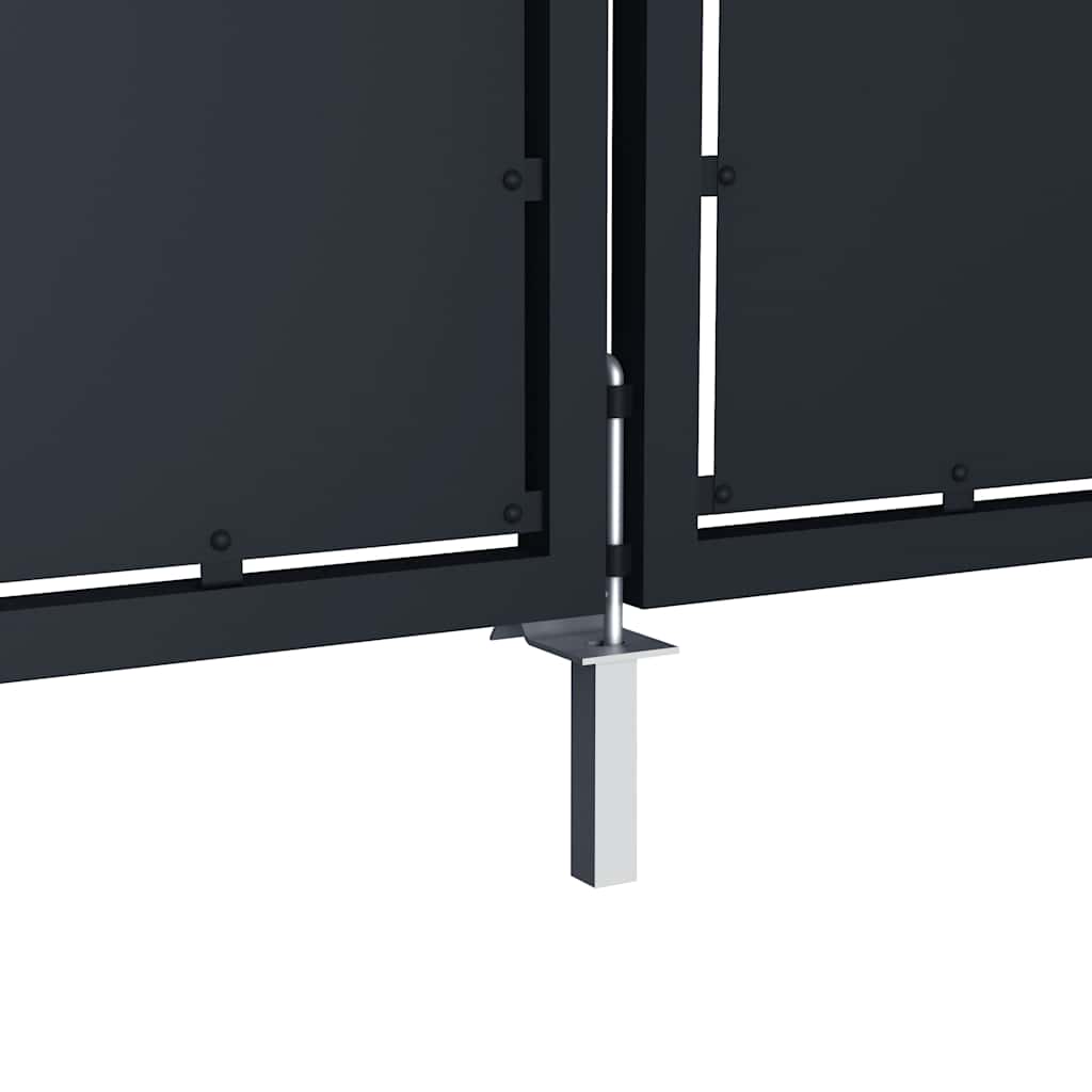 Garden Gate Steel 300x150 cm Anthracite