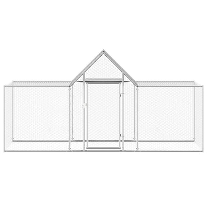 Chicken Coop Silver Galvanized steel Large