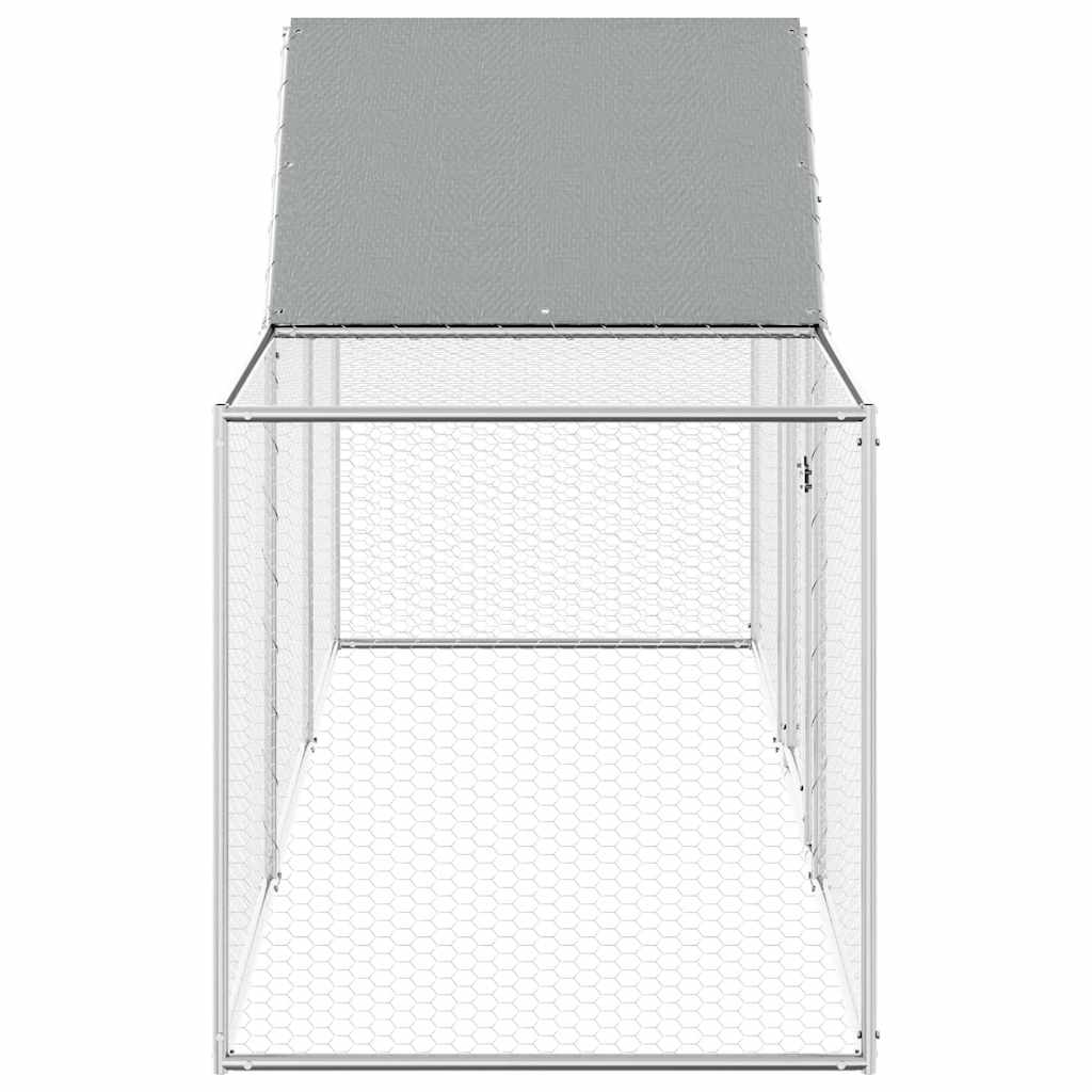 Chicken Coop Silver Galvanized steel Large