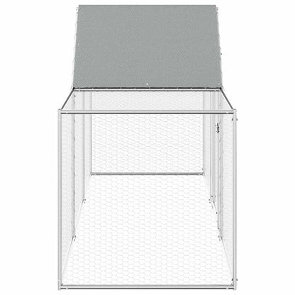 Chicken Coop Silver Galvanized steel Large