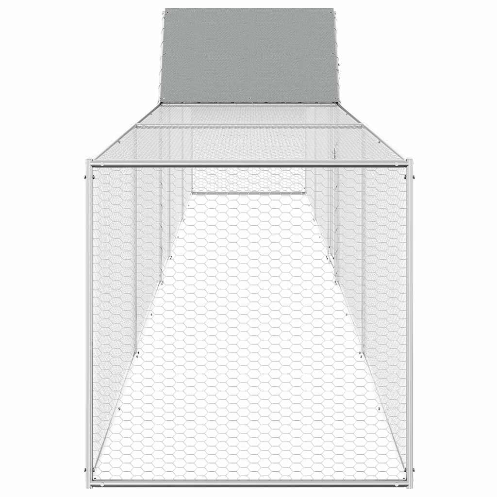 Chicken Coop 9x1x1.5 m Galvanised Steel