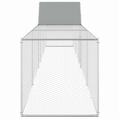 Chicken Coop 9x1x1.5 m Galvanised Steel