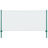 Wire Mesh Fence with Posts Steel 25x0.75 m Green
