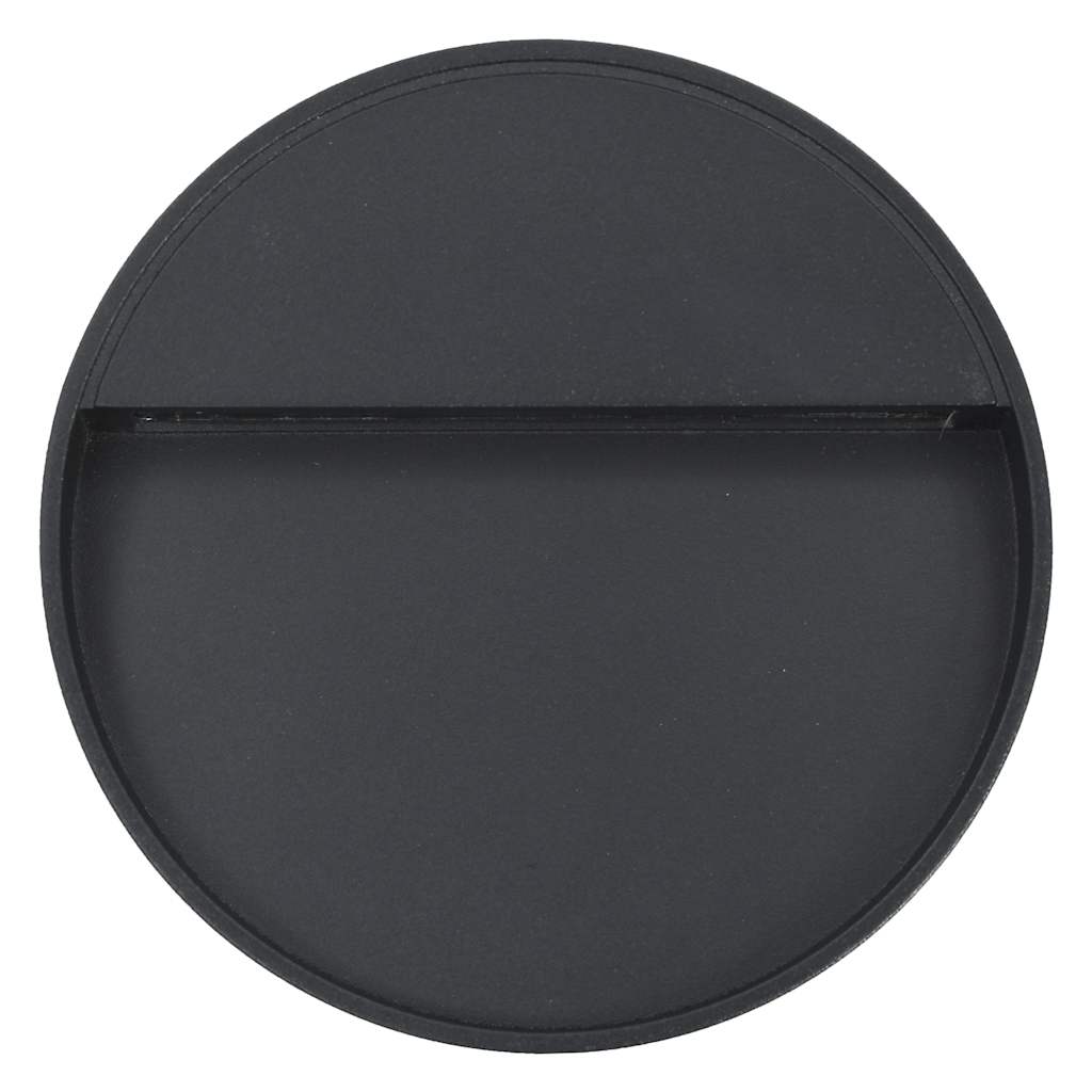 Outdoor LED Wall Lights 2 pcs 3 W Black Round