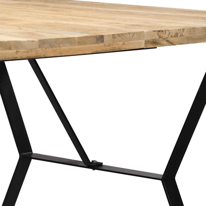 247945 vidaXL Dining Table 180x90x76 cm Solid Mango Wood