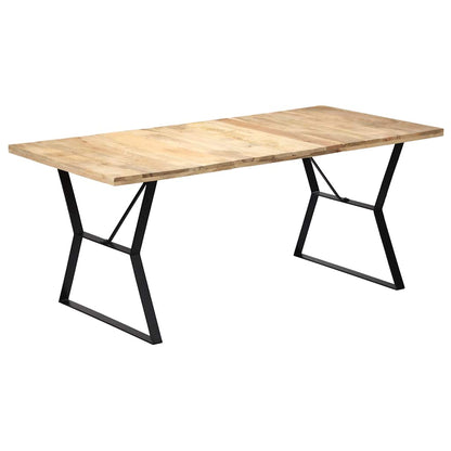 247945 vidaXL Dining Table 180x90x76 cm Solid Mango Wood