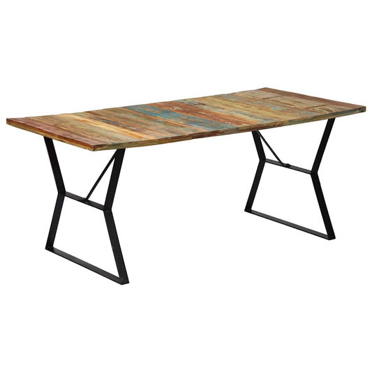 247946 vidaXL Dining Table 180x90x76 cm Solid Reclaimed Wood