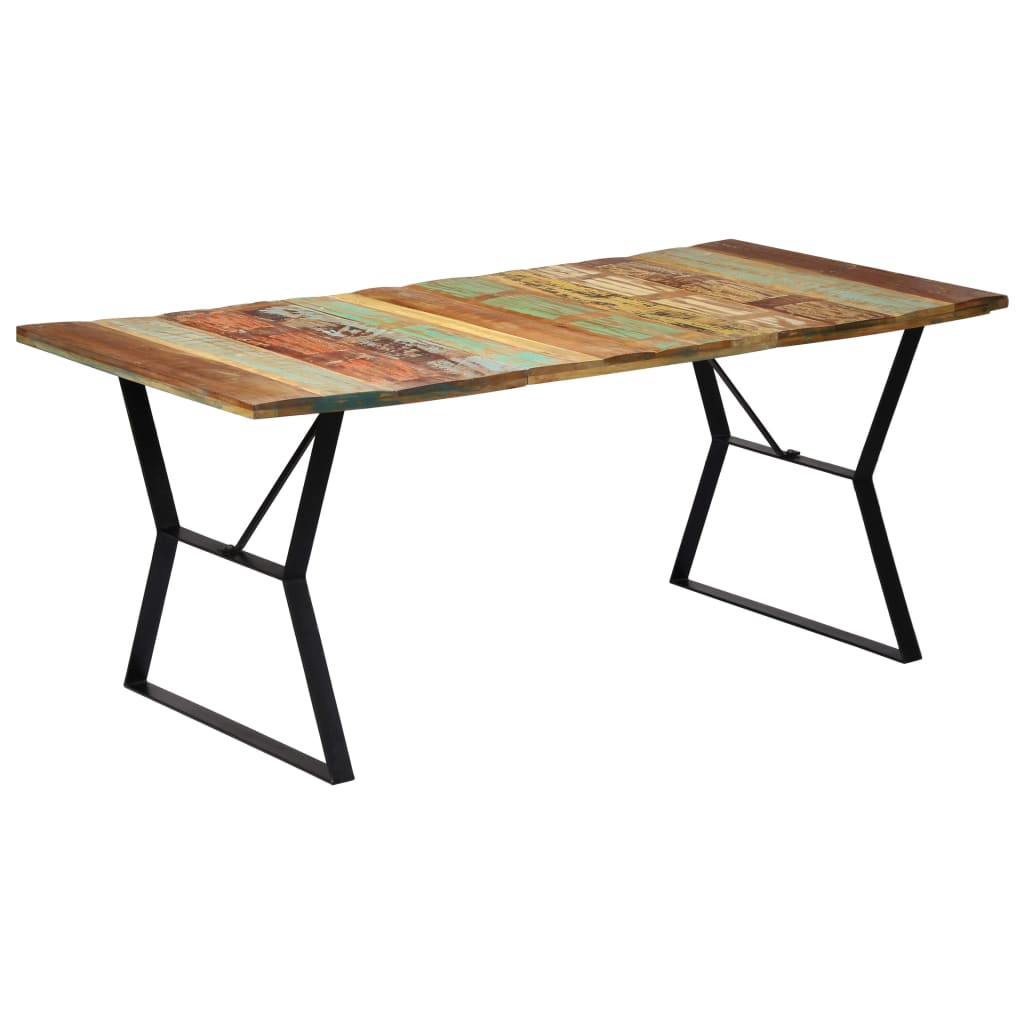 Dining Table 180x90x76 cm Solid Reclaimed Wood
