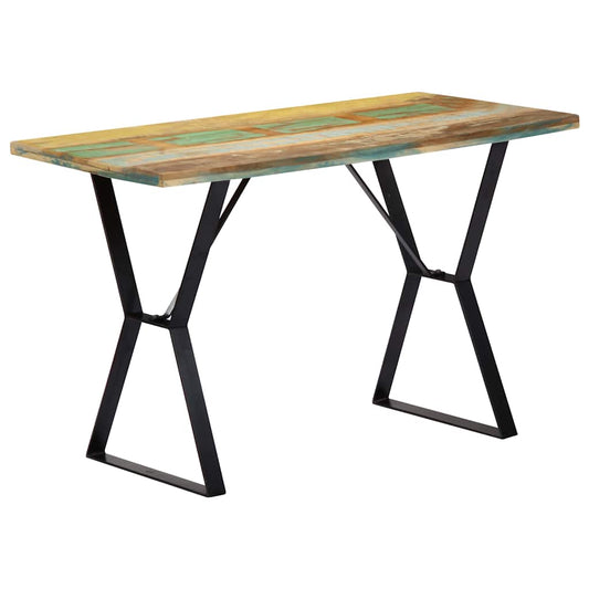 Dining Table | Multicolour | Solid reclaimed wood and powder-coated iron