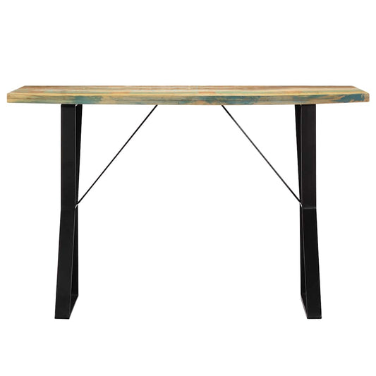Dining Table | Multicolour | Solid reclaimed wood and powder-coated iron