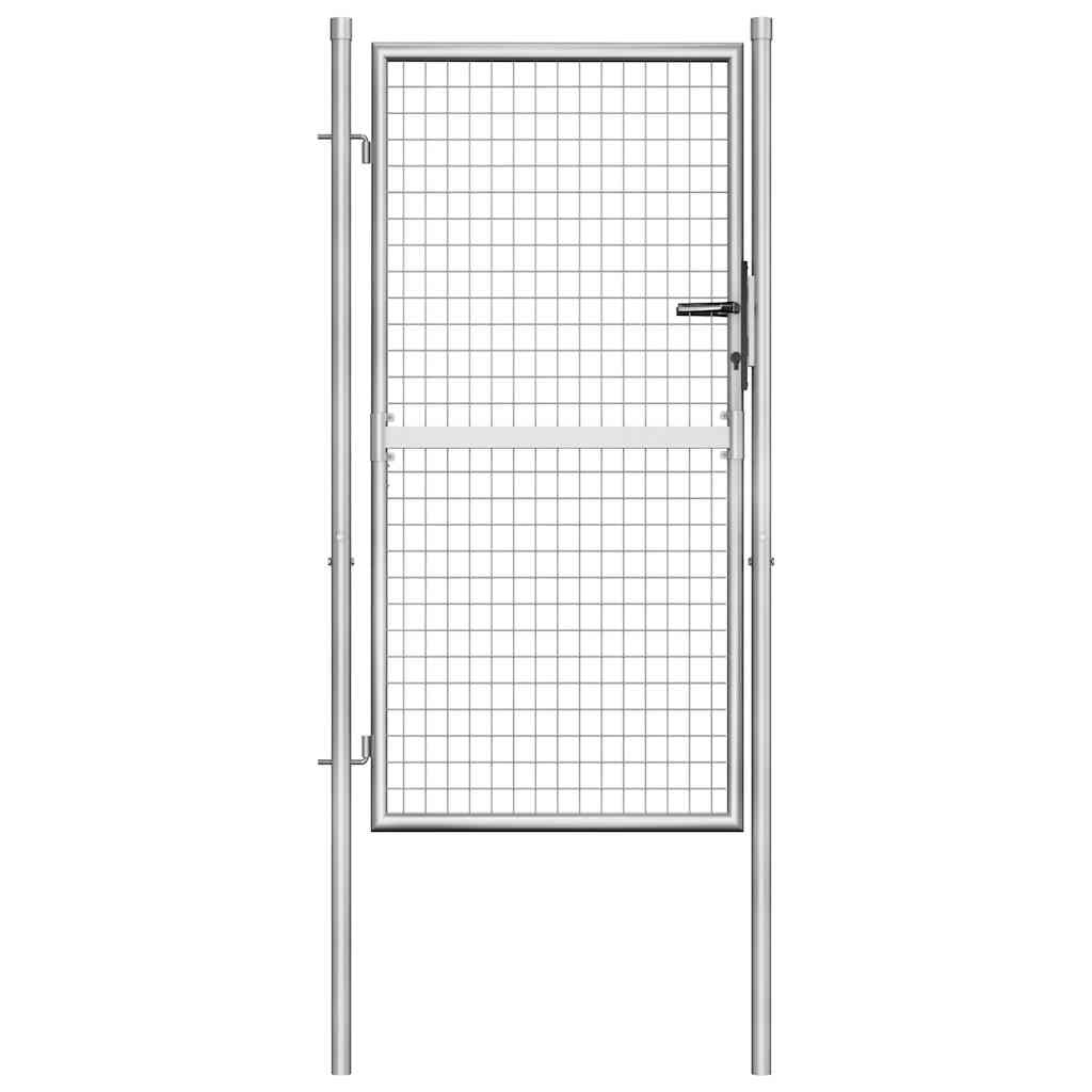 Garden Gate Galvanised Steel 39.4x59.1" Silver