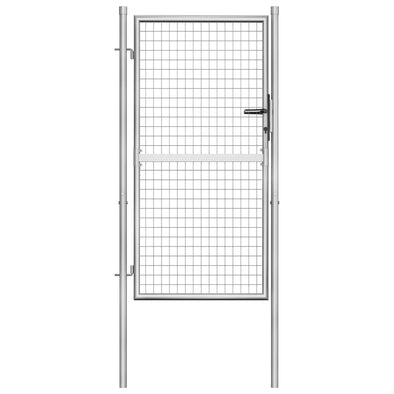 Garden Gate Galvanized Steel 41.3"x78.7" Silver