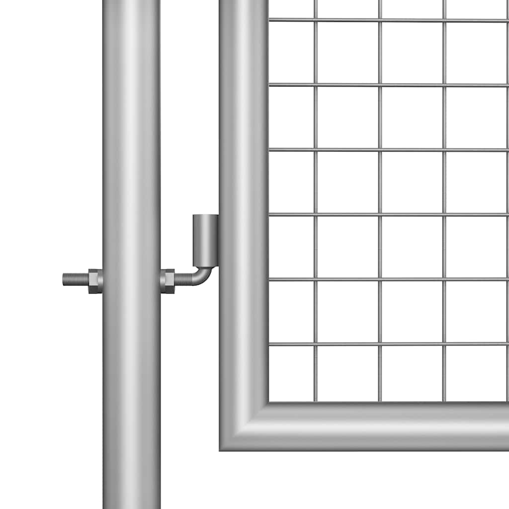 Garden Gate Galvanised Steel 39.4x59.1" Silver