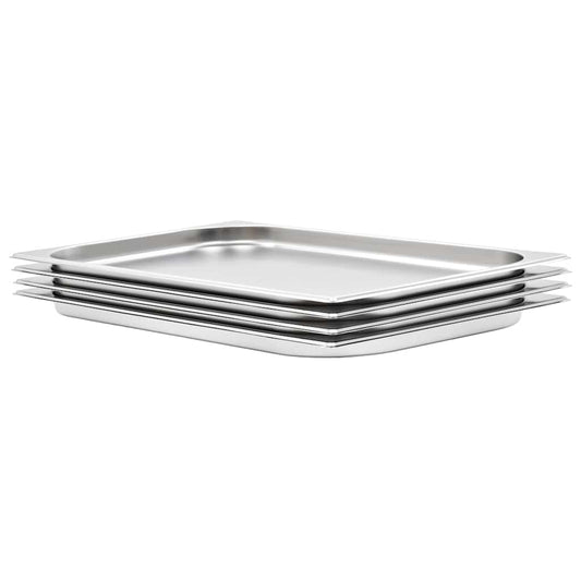 Gastronorm Containers 4 pcs GN 1/1 20 mm Stainless Steel