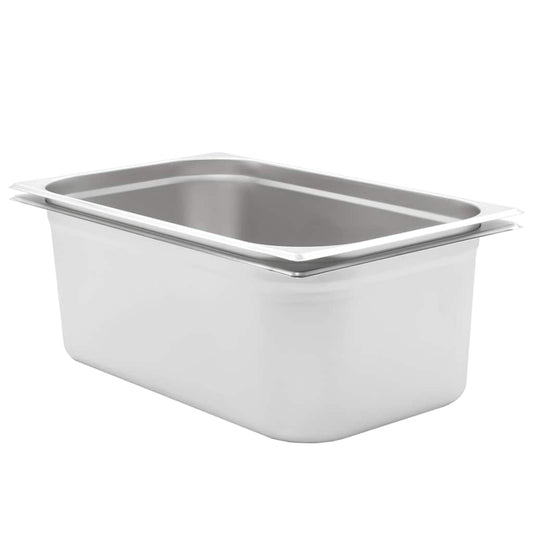 Gastronorm Containers 2 pcs GN 1/1 200 mm Stainless Steel