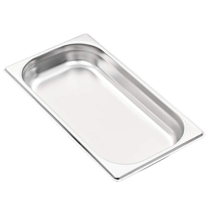 50893 vidaXL Gastronorm Containers 12 pcs GN 1/3 40 mm Stainless Steel