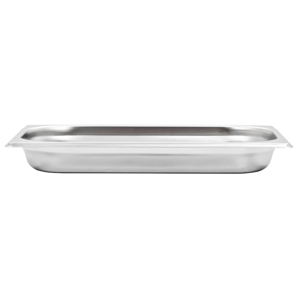 50893 vidaXL Gastronorm Containers 12 pcs GN 1/3 40 mm Stainless Steel