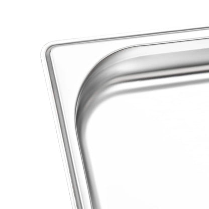 50893 vidaXL Gastronorm Containers 12 pcs GN 1/3 40 mm Stainless Steel