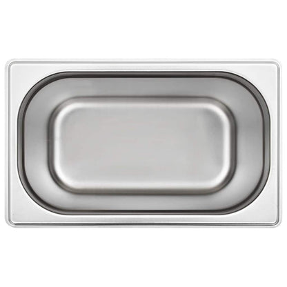 Gastronorm Containers 4 pcs GN 1/4 200 mm Stainless Steel